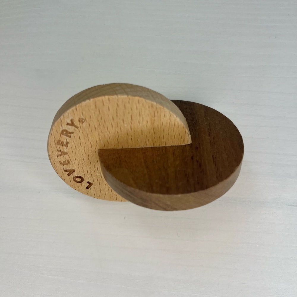 Lovevery Wooden Montessori Hand to Hand Discs Months 3,  4 - Picture 3 of 5